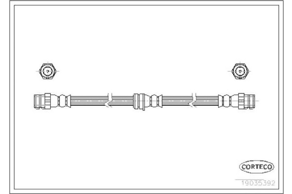 Corteco Ελαστικός Σωλήνας Φρένων - 19035392