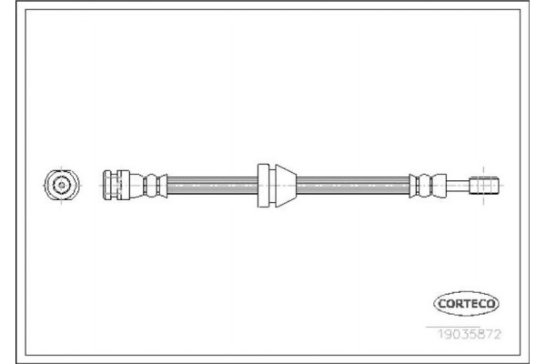 Corteco Ελαστικός Σωλήνας Φρένων - 19035872