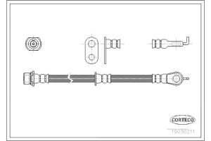 Corteco Ελαστικός Σωλήνας Φρένων - 19036211