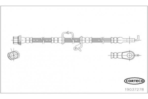 Corteco Ελαστικός Σωλήνας Φρένων - 19037278 Corteco Ελαστικός Σωλήνας Φρένων - 19037278