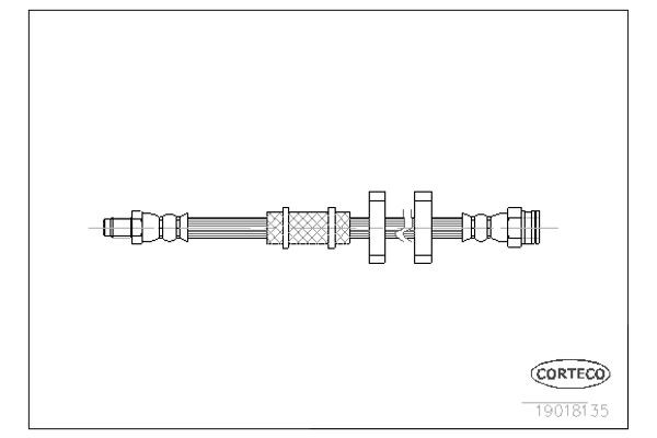 Corteco Ελαστικός Σωλήνας Φρένων - 19018135