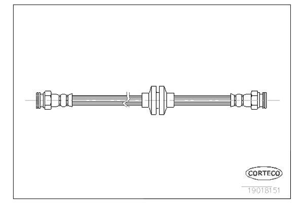 Corteco Ελαστικός Σωλήνας Φρένων - 19018151