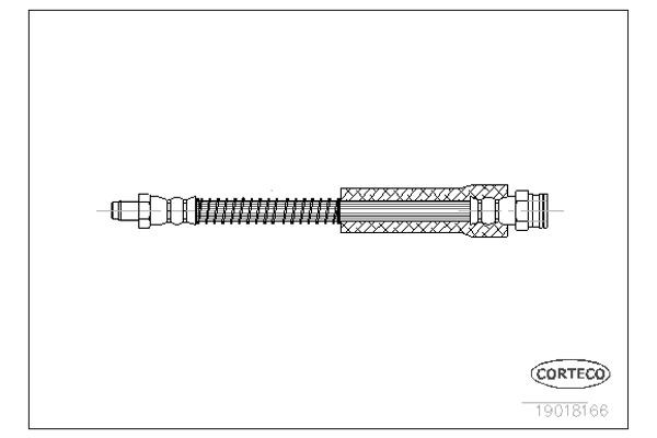 Corteco Ελαστικός Σωλήνας Φρένων - 19018166