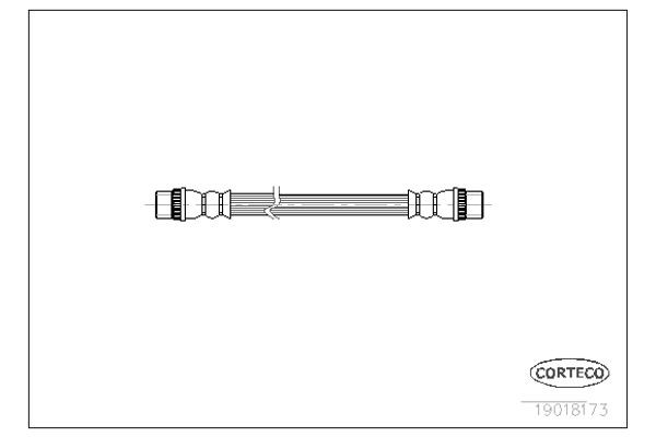 Corteco Ελαστικός Σωλήνας Φρένων - 19018173