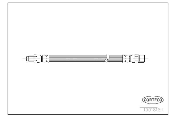 Corteco Ελαστικός Σωλήνας Φρένων - 19018184