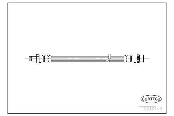 Corteco Ελαστικός Σωλήνας Φρένων - 19018443