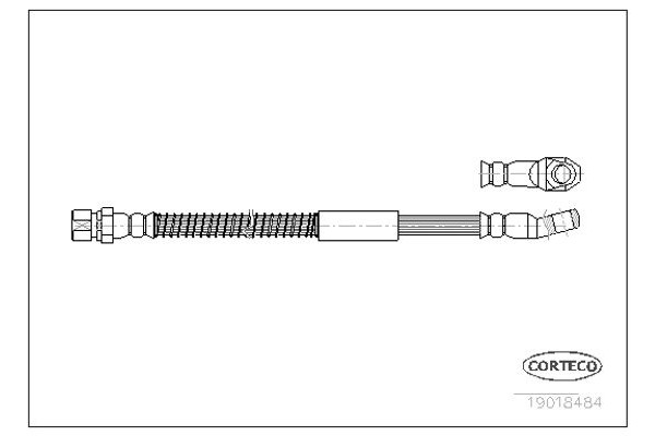 Corteco Ελαστικός Σωλήνας Φρένων - 19018484