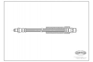 Corteco Ελαστικός Σωλήνας Φρένων - 19018507
