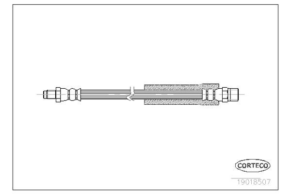 Corteco Ελαστικός Σωλήνας Φρένων - 19018507