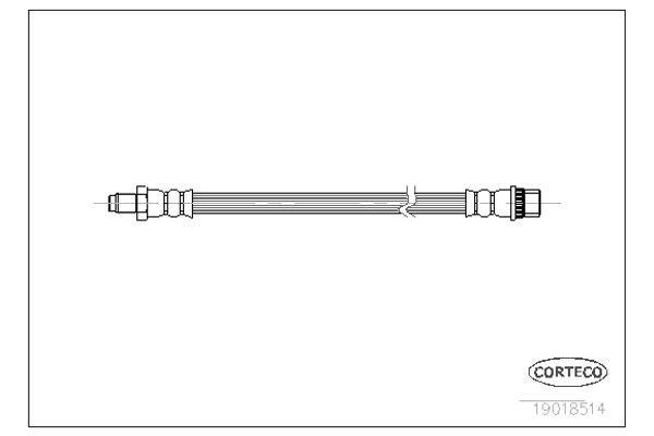 Corteco Ελαστικός Σωλήνας Φρένων - 19018514