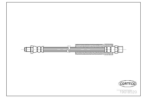Corteco Ελαστικός Σωλήνας Φρένων - 19018520