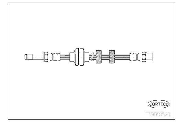 Corteco Ελαστικός Σωλήνας Φρένων - 19018523
