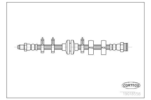 Corteco Ελαστικός Σωλήνας Φρένων - 19018558