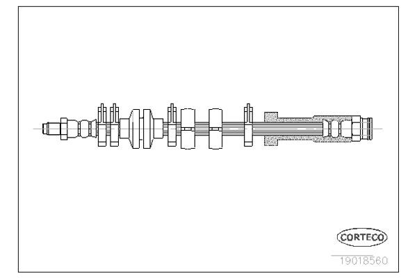 Corteco Ελαστικός Σωλήνας Φρένων - 19018560