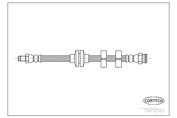 Corteco Ελαστικός Σωλήνας Φρένων - 19018562