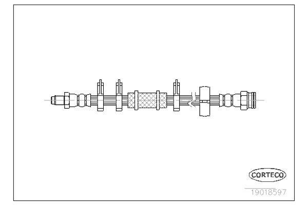 Corteco Ελαστικός Σωλήνας Φρένων - 19018597