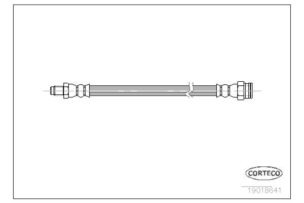 Corteco Ελαστικός Σωλήνας Φρένων - 19018641
