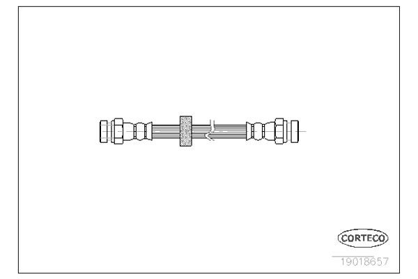 Corteco Ελαστικός Σωλήνας Φρένων - 19018657