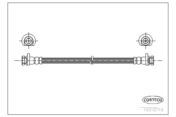 Corteco Ελαστικός Σωλήνας Φρένων - 19018719