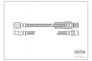 Corteco Ελαστικός Σωλήνας Φρένων - 19018874