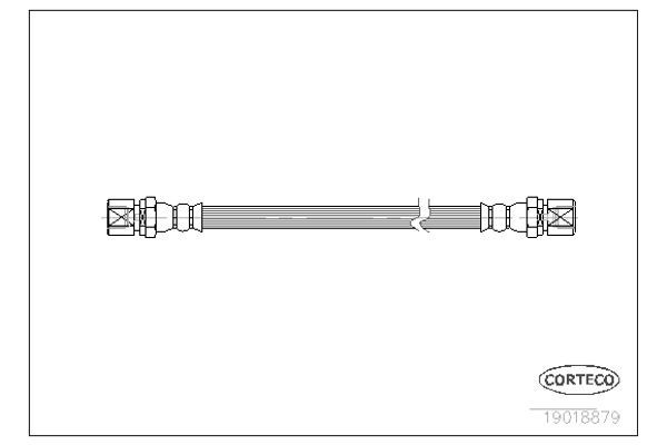 Corteco Ελαστικός Σωλήνας Φρένων - 19018879
