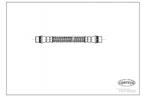 Corteco Ελαστικός Σωλήνας Φρένων - 19018889