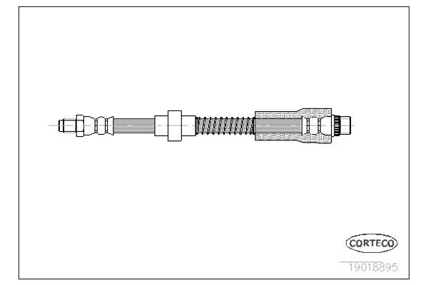 Corteco Ελαστικός Σωλήνας Φρένων - 19018895