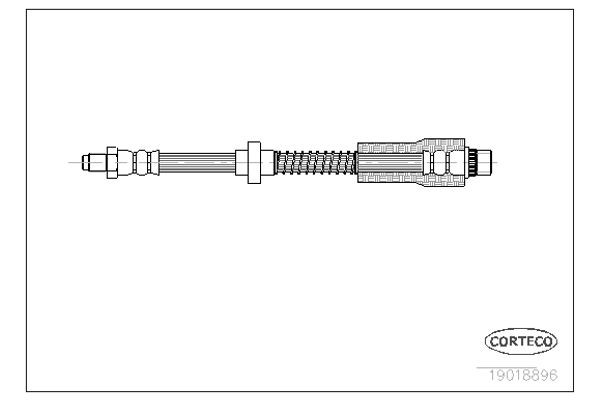 Corteco Ελαστικός Σωλήνας Φρένων - 19018896
