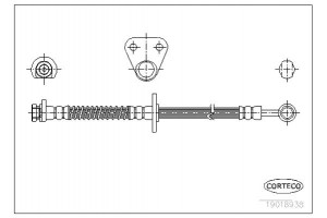 Corteco Ελαστικός Σωλήνας Φρένων - 19018938