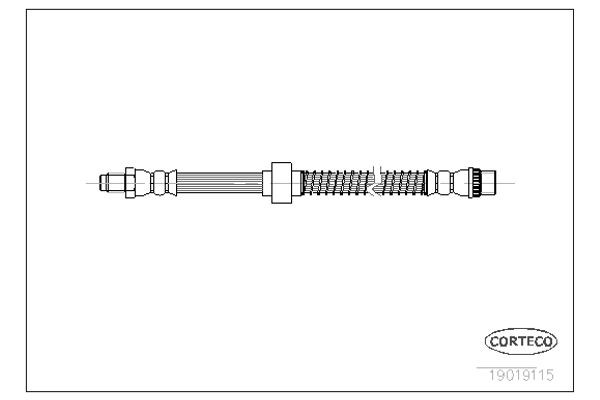 Corteco Ελαστικός Σωλήνας Φρένων - 19019115