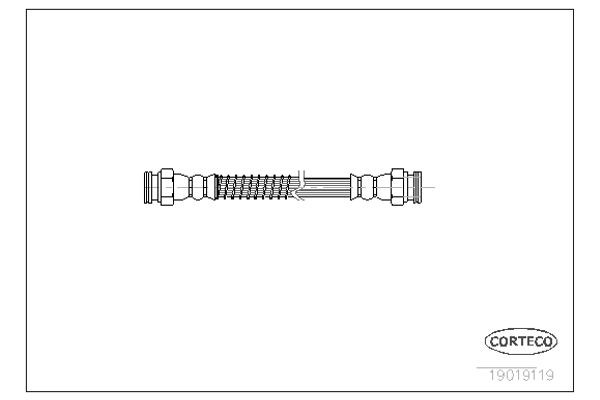 Corteco Ελαστικός Σωλήνας Φρένων - 19019119