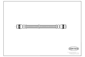 Corteco Ελαστικός Σωλήνας Φρένων - 19020120