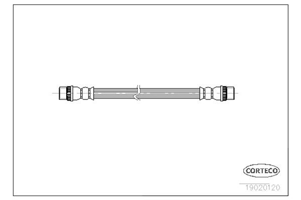 Corteco Ελαστικός Σωλήνας Φρένων - 19020120