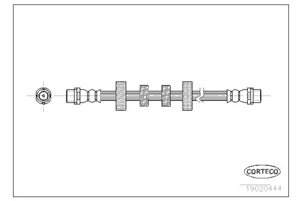 Corteco Ελαστικός Σωλήνας Φρένων - 19020444