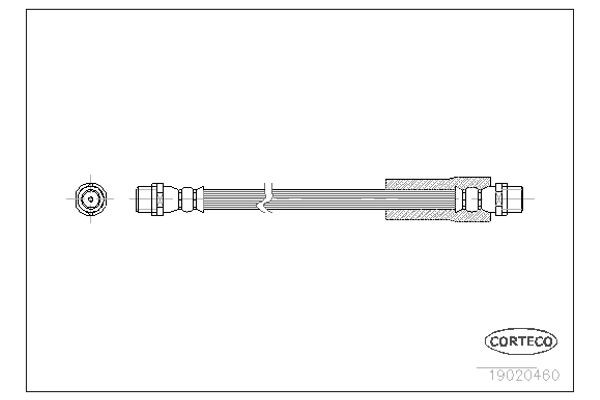 Corteco Ελαστικός Σωλήνας Φρένων - 19020460