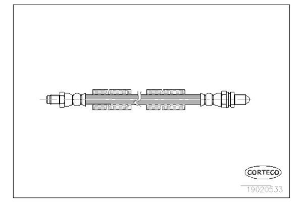 Corteco Ελαστικός Σωλήνας Φρένων - 19020533