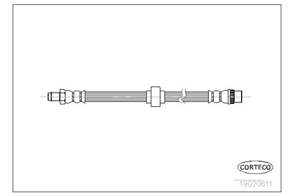 Corteco Ελαστικός Σωλήνας Φρένων - 19020611
