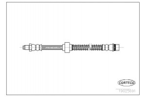 Corteco Ελαστικός Σωλήνας Φρένων - 19025691