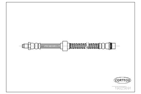 Corteco Ελαστικός Σωλήνας Φρένων - 19025691