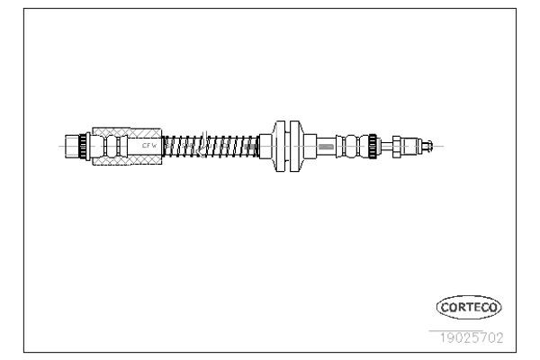 Corteco Ελαστικός Σωλήνας Φρένων - 19025702