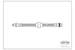 Corteco Ελαστικός Σωλήνας Φρένων - 19025706