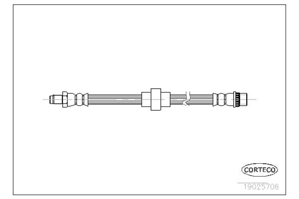 Corteco Ελαστικός Σωλήνας Φρένων - 19025706