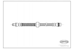 Corteco Ελαστικός Σωλήνας Φρένων - 19025756