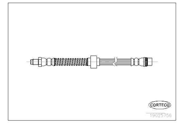 Corteco Ελαστικός Σωλήνας Φρένων - 19025756