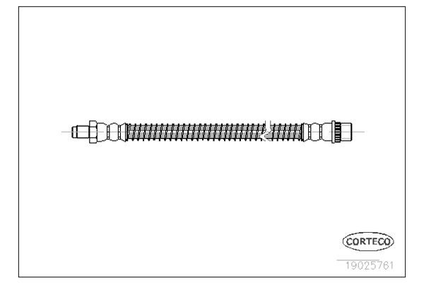 Corteco Ελαστικός Σωλήνας Φρένων - 19025761