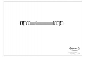 Corteco Ελαστικός Σωλήνας Φρένων - 19025764
