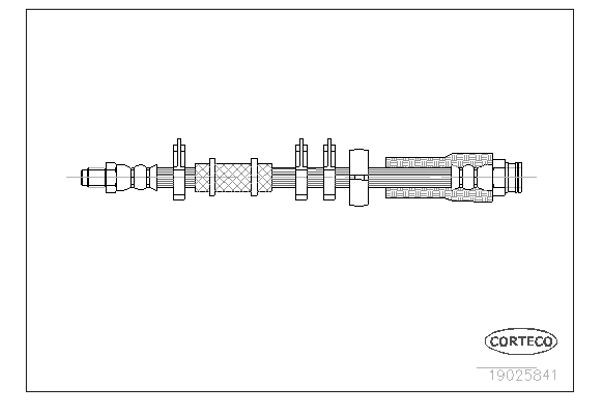 Corteco Ελαστικός Σωλήνας Φρένων - 19025841