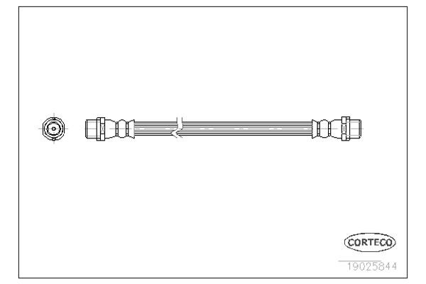 Corteco Ελαστικός Σωλήνας Φρένων - 19025844