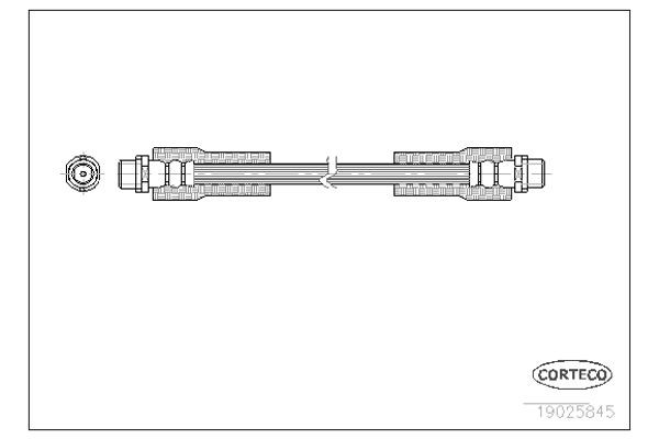 Corteco Ελαστικός Σωλήνας Φρένων - 19025845