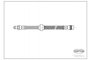 Corteco Ελαστικός Σωλήνας Φρένων - 19025870